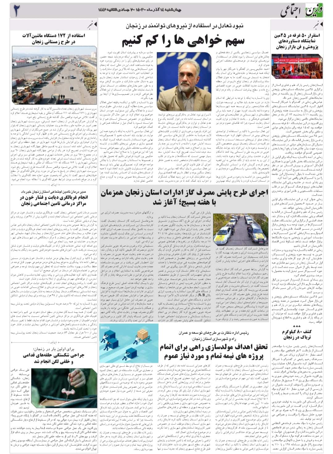 نشریه وزین زنجان