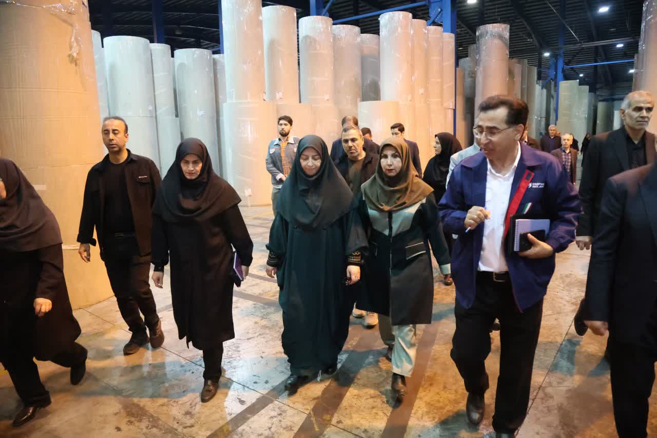  بازدید معاون رئیس‌جمهور و معاون اقتصادی استاندار زنجان از مجتمع کاغذسازی راشاکاسپین ایرانیان